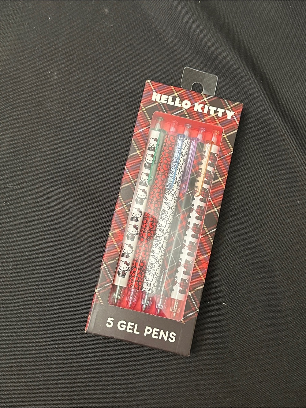 Hello Kitty Gel Pen Set - Red, Black, White